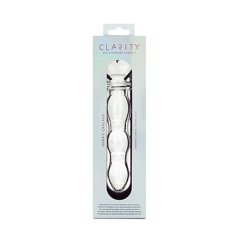 Clarity Heras Cascade Glass Dildo by Creative Conceptions