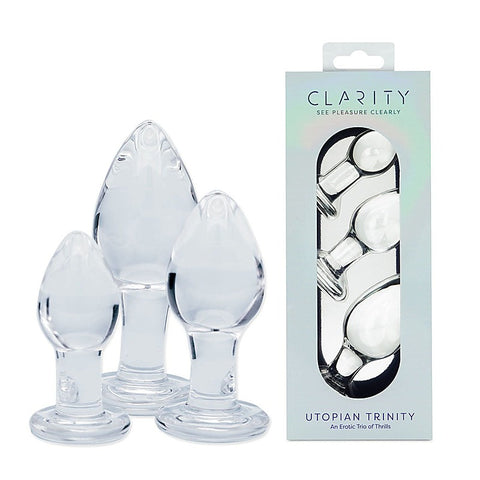 Clarity Utopian Trinity Butt Plugs Set