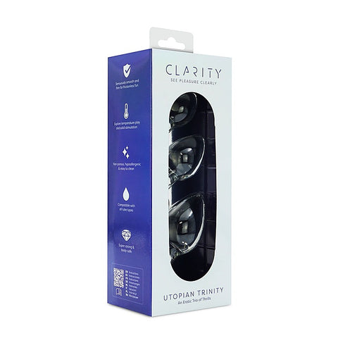Clarity Utopian Trinity Butt Plugs Set