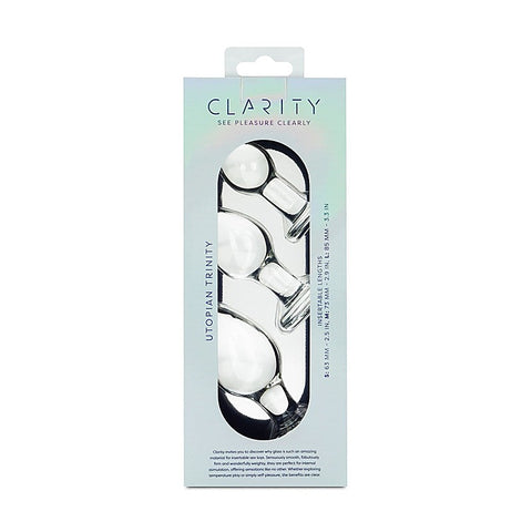 Clarity Utopian Trinity Butt Plugs Set