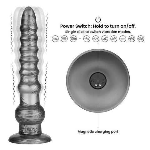 King Sized Vibrax Slider Vibrating Dildo by Lovetoy