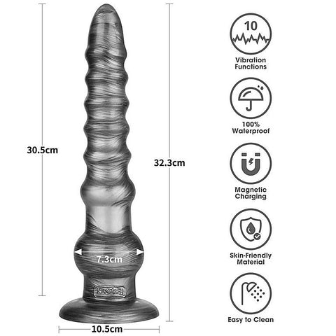 King Sized Vibrax Slider Vibrating Dildo by Lovetoy