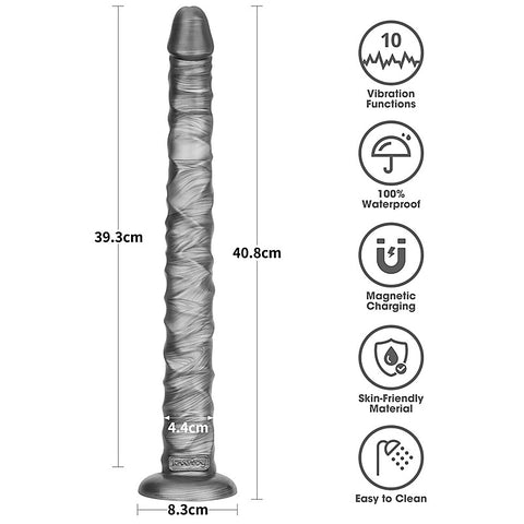 King Sized Vibrax Slider Vibrating Dildo by Lovetoy