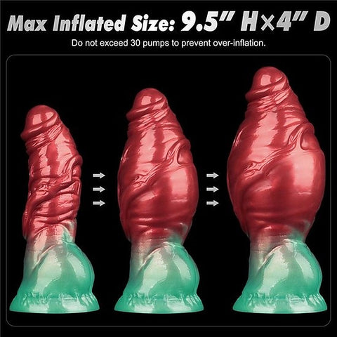 Aerosx 8 Inch Dual Density Inflatable Fantasy Dildo