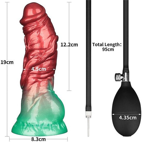 Aerosx 8 Inch Dual Density Inflatable Fantasy Dildo