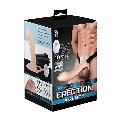 Rechargeable Vibrating Hollow Strap-On by NANMA