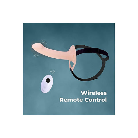 Rechargeable Vibrating Hollow Strap-On by NANMA
