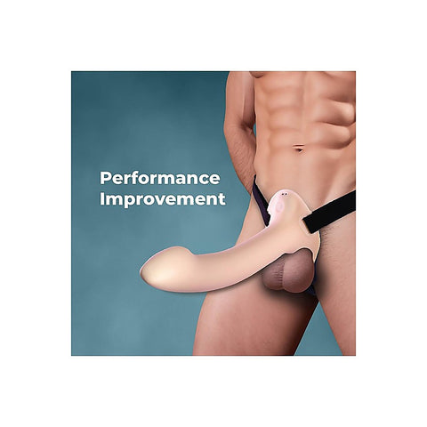 Rechargeable Vibrating Hollow Strap-On by NANMA