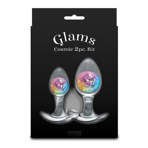 Glams Cosmic Butt Plugs Set of 2 Sizes by NS Novelties