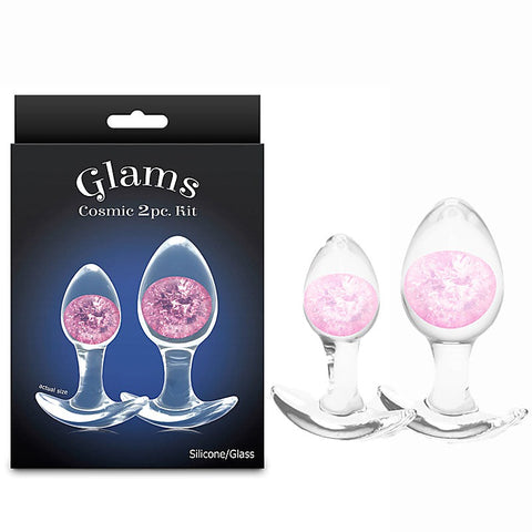 Glams Cosmic Butt Plugs Set of 2 Sizes by NS Novelties