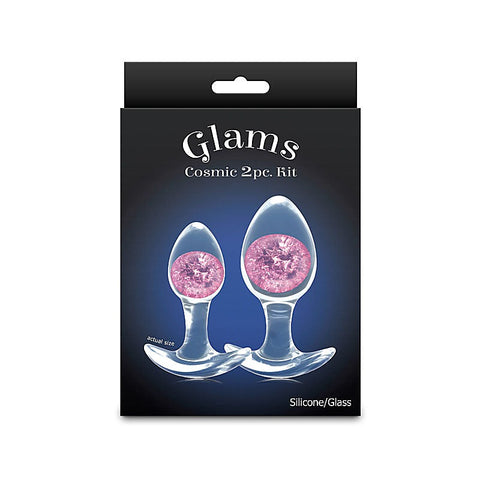 Glams Cosmic Butt Plugs Set of 2 Sizes by NS Novelties