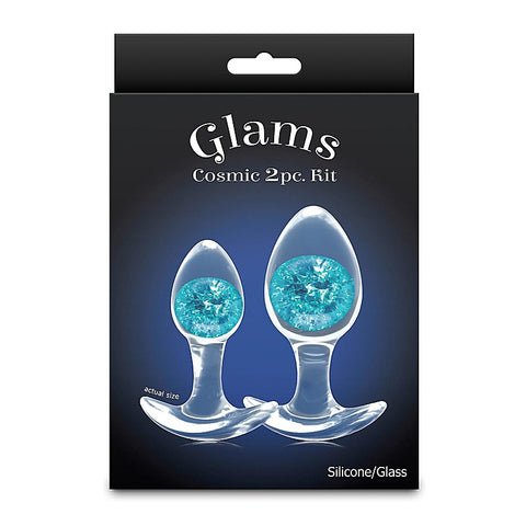 Glams Cosmic Butt Plugs Set of 2 Sizes by NS Novelties