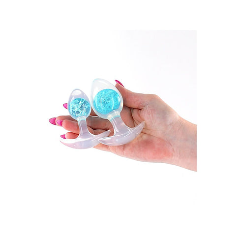 Glams Cosmic Butt Plugs Set of 2 Sizes by NS Novelties