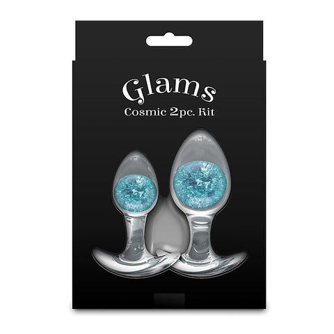 Glams Cosmic Butt Plugs Set of 2 Sizes by NS Novelties