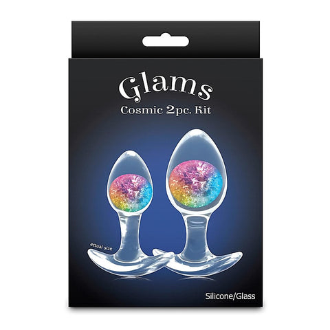 Glams Cosmic Butt Plugs Set of 2 Sizes by NS Novelties