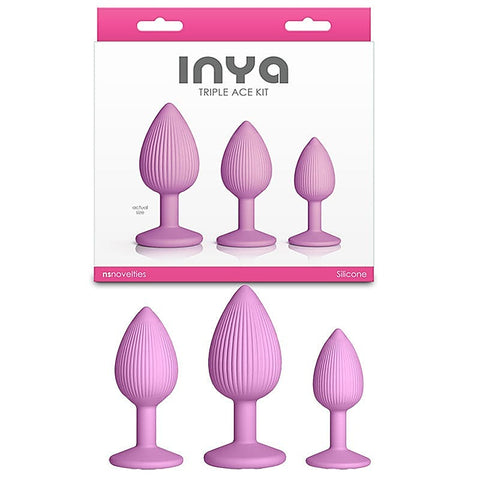 INYA Triple Ace Butt Plugs Set of 3 by NS Novelties