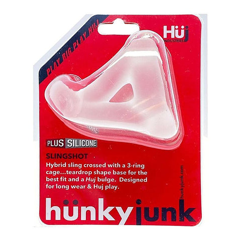Slingshot 3-Cock Ring Teardrop Sling by Hunkyjunk Ice