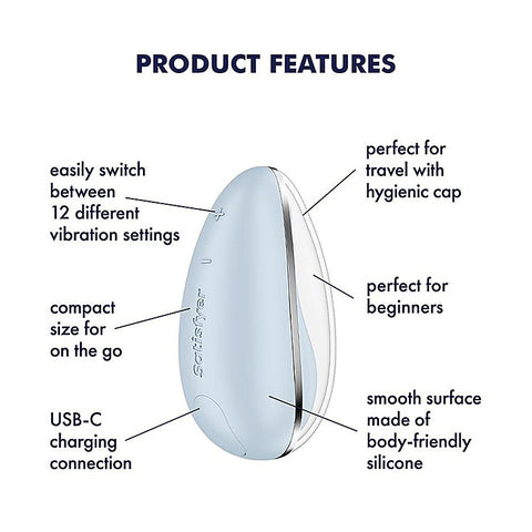 Drop To Go USB Rechargeable Clitoral Stimulator by Satisfyer