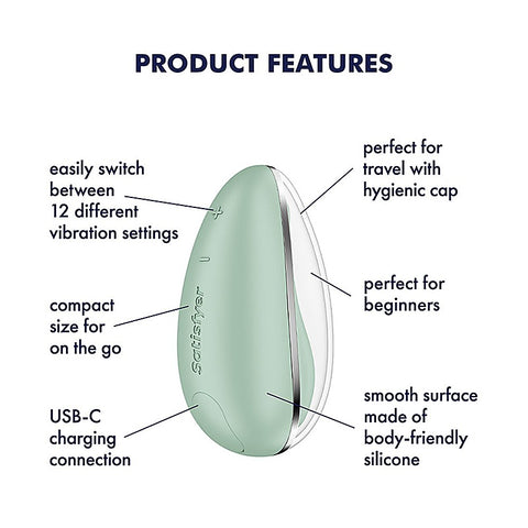 Drop To Go USB Rechargeable Clitoral Stimulator by Satisfyer