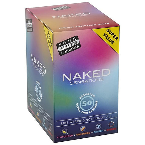 Naked Sensations Condoms 50 Pack By Four Seasons