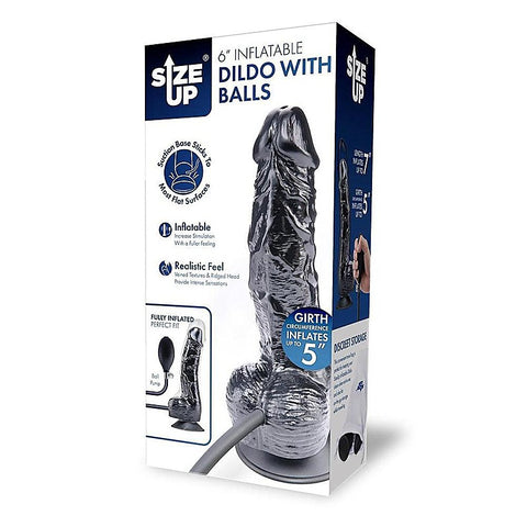 Size Up Realistic Inflatable Dildo with Balls by Xgen