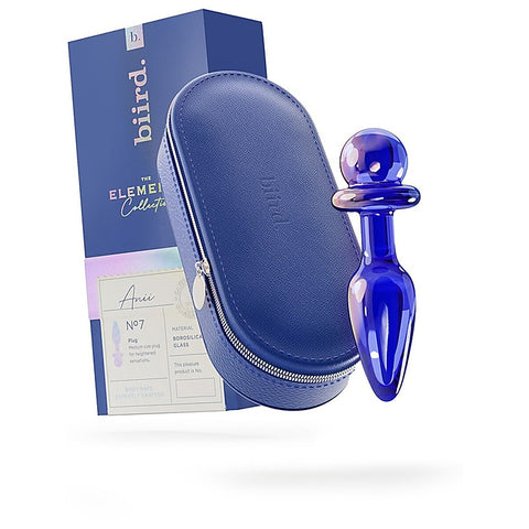 Anii Medium Size Borosilicate Glass Anal Plug by Biird