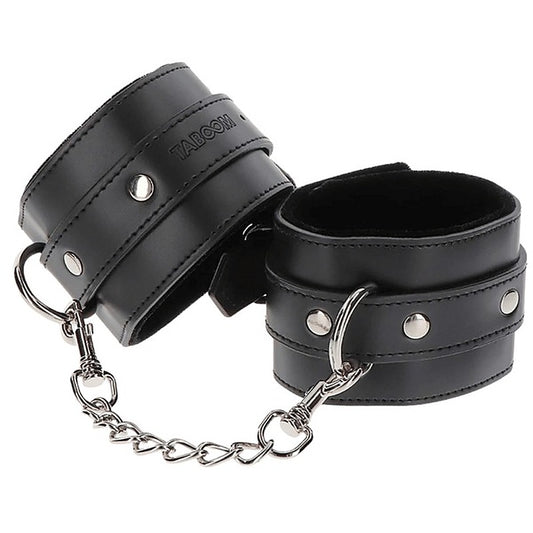 TABOOM Adjustable Bondage Wrist Cuffs Black by Scala