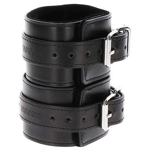TABOOM Adjustable Bondage Wrist Cuffs Black by Scala