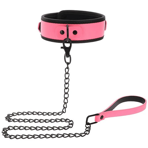 Glow In The Dark Collar and Chain Leash by Scala