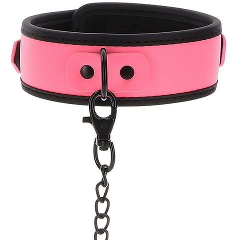 Glow In The Dark Collar and Chain Leash by Scala