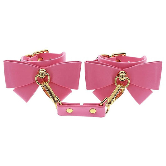 Vegan PU Leather BDSM Play Wrist Cuffs by Scala