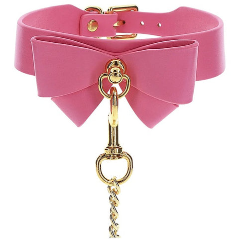 Taboom PU Leather Fetish Collar and Leash by Scala