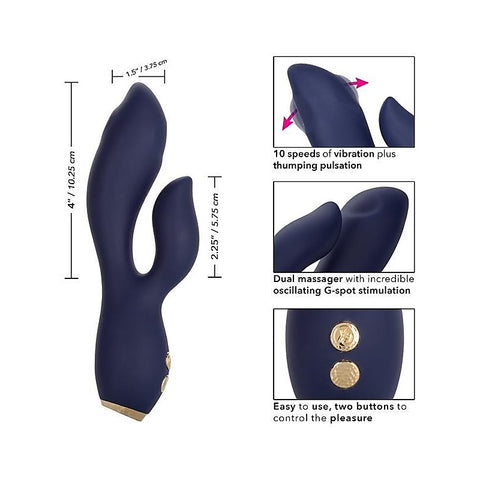 Chic Blossom Thumping Rabbit Vibrator by California Exotics