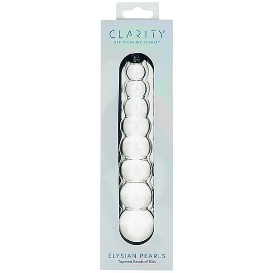 Elysian Pearls G-Spot Glass Dildo by Creative Conceptions