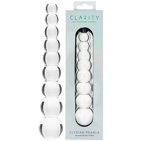 Elysian Pearls G-Spot Glass Dildo by Creative Conceptions