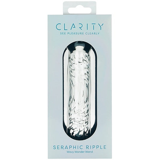 Seraphic Ripple Borosilicate Glass Dildo
