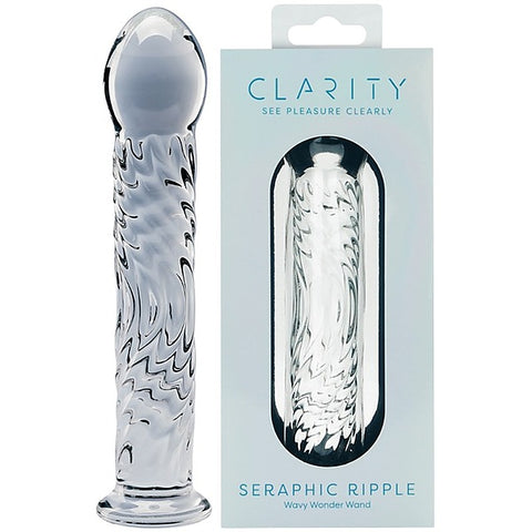 Seraphic Ripple Borosilicate Glass Dildo