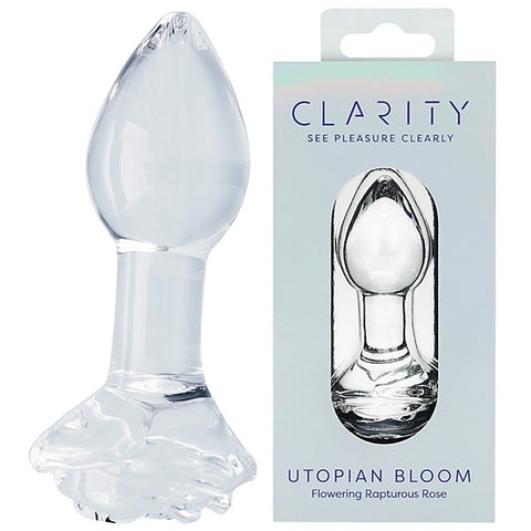 Utopian Bloom Glass Butt Plug by Creative Conceptions