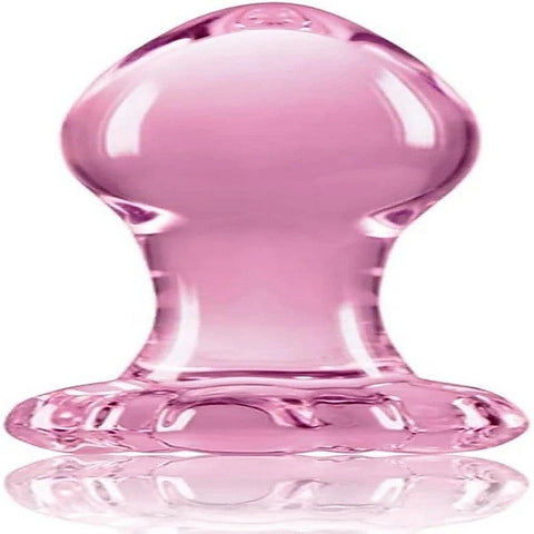 Crystal Flower Glass Butt Plug by NS Novelties