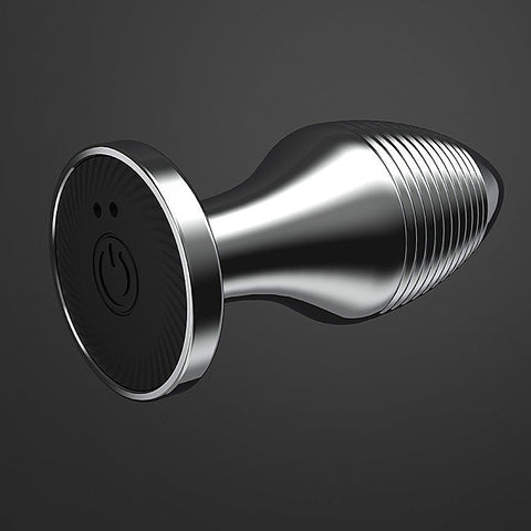 Rechargable Remote Controlled Vibrating Steel Butt Plug