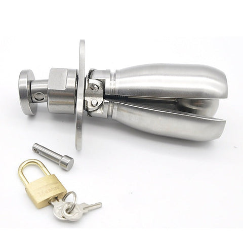 Deluxe Chastity Locking Anal Plug by BDStyle
