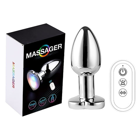 App Controlled Light Up Rainbow LED Anal Plug by BDStyle