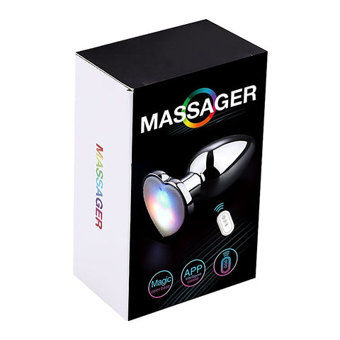 App Controlled Light Up Rainbow LED Anal Plug by BDStyle