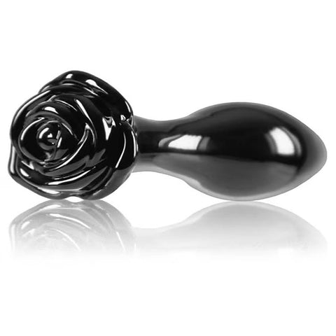 Crystal Rose Glass Anal Plug by NS Novelties
