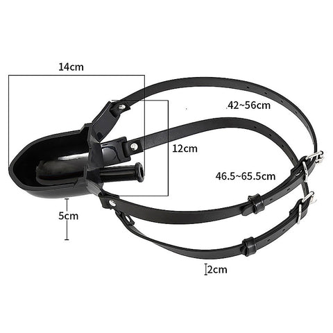 Cup Uro Pissotiere BDSM Play Mouth Gag by BDStyle