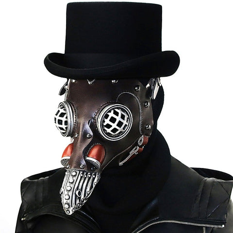 Plague Doctor Gothic Bird Beak Bondage Mask by BDStyle
