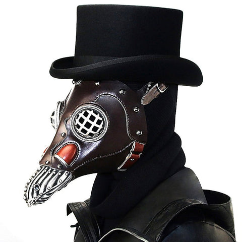 Plague Doctor Gothic Bird Beak Bondage Mask by BDStyle