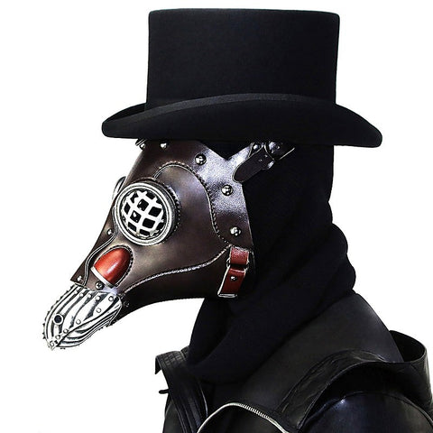 Plague Doctor Gothic Bird Beak Bondage Mask by BDStyle