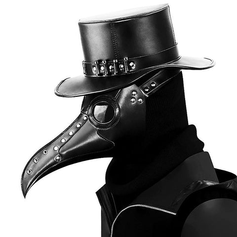 Black Long Nose Beak Steampunk Bird Mask by BDStyle