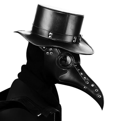 Black Long Nose Beak Steampunk Bird Mask by BDStyle